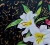 Lilies on Black