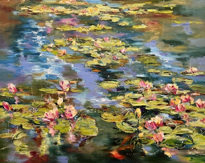 Blooming Water Lilies