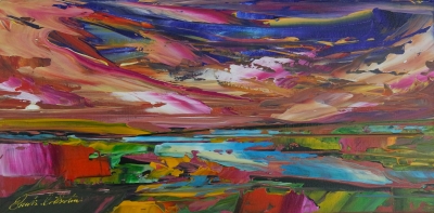Beautiful colourful abstract landscape 4039