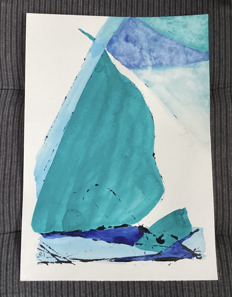 The Blue Sailboat