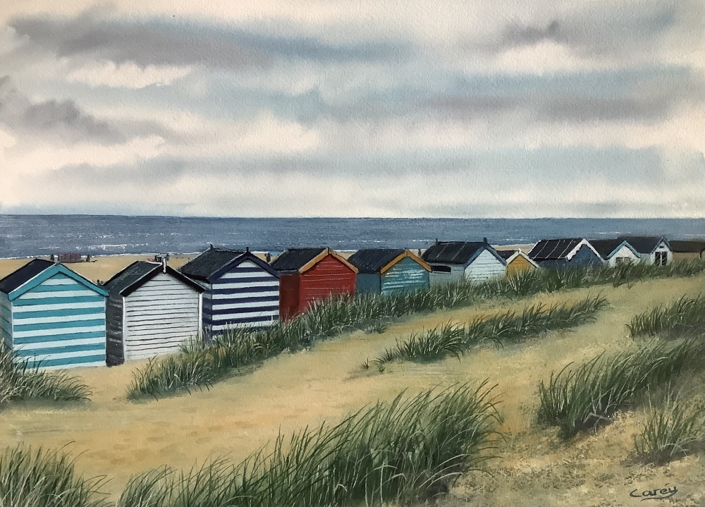 The old beach huts 