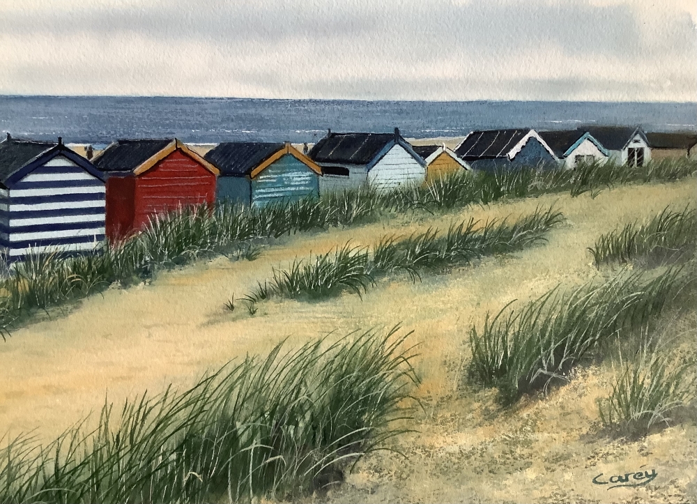 The old beach huts 