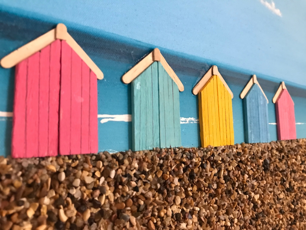 Beach huts on the rocks