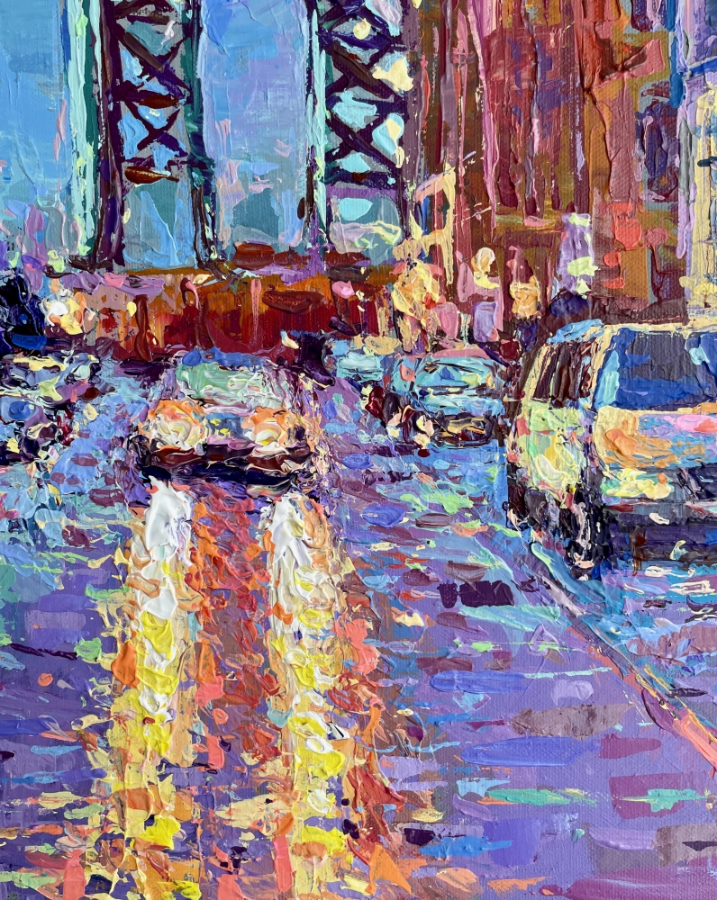 Manhattan Bridge, DUMBO Street View, New York