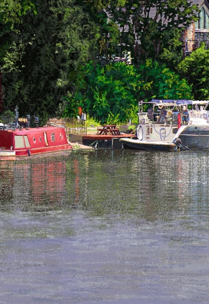 The Malta Inn from Allington Lock Kent