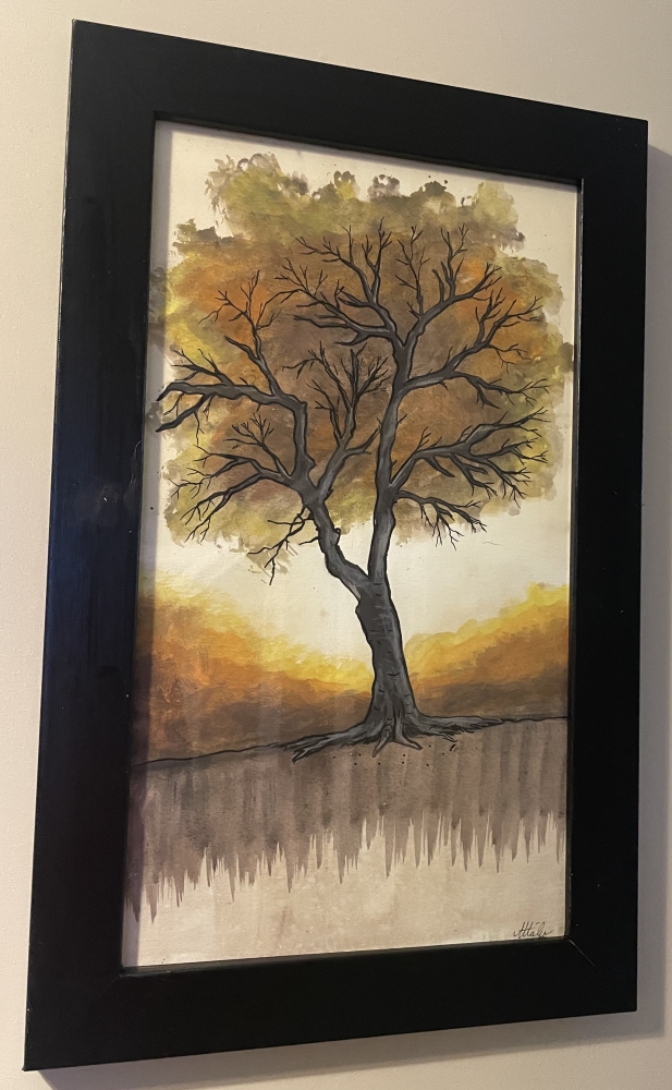 watercolour tree