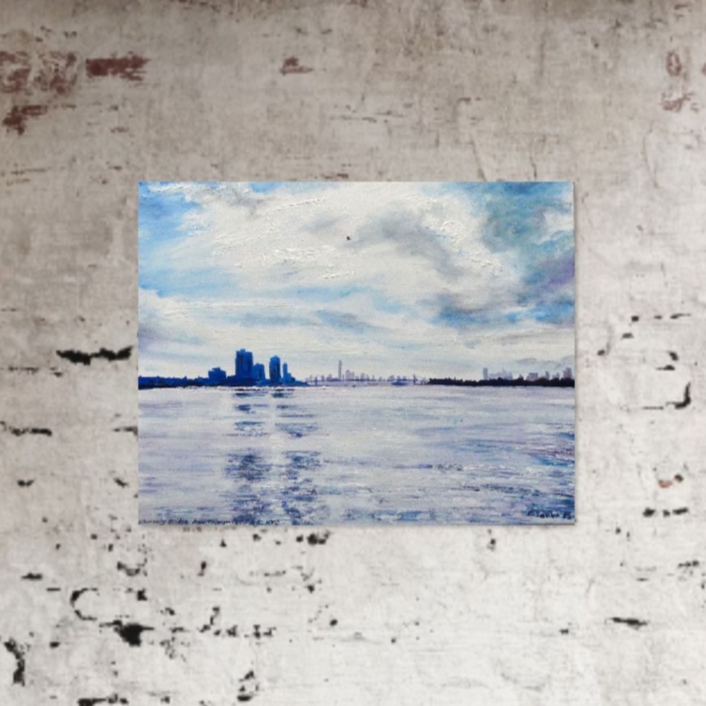 New York City-Williamsburg Bridge from Transmitter Park 