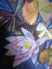 Waterlilies in metallic watercolour 