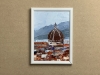 Florence city Italy Original oil painting of Florence Cathedral.