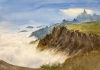 Sea of Clouds Over the Alps