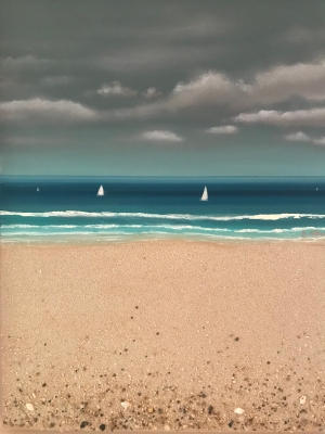 Sails at sea