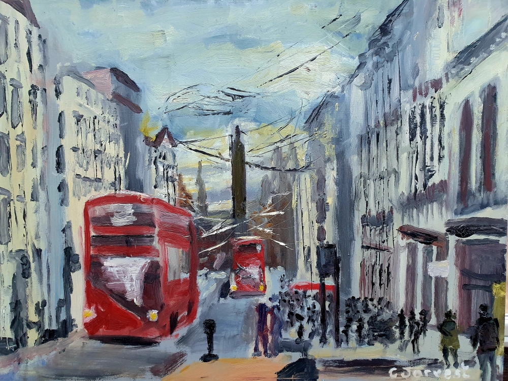 View from Picadilly Circus towards Waterloo Memorial