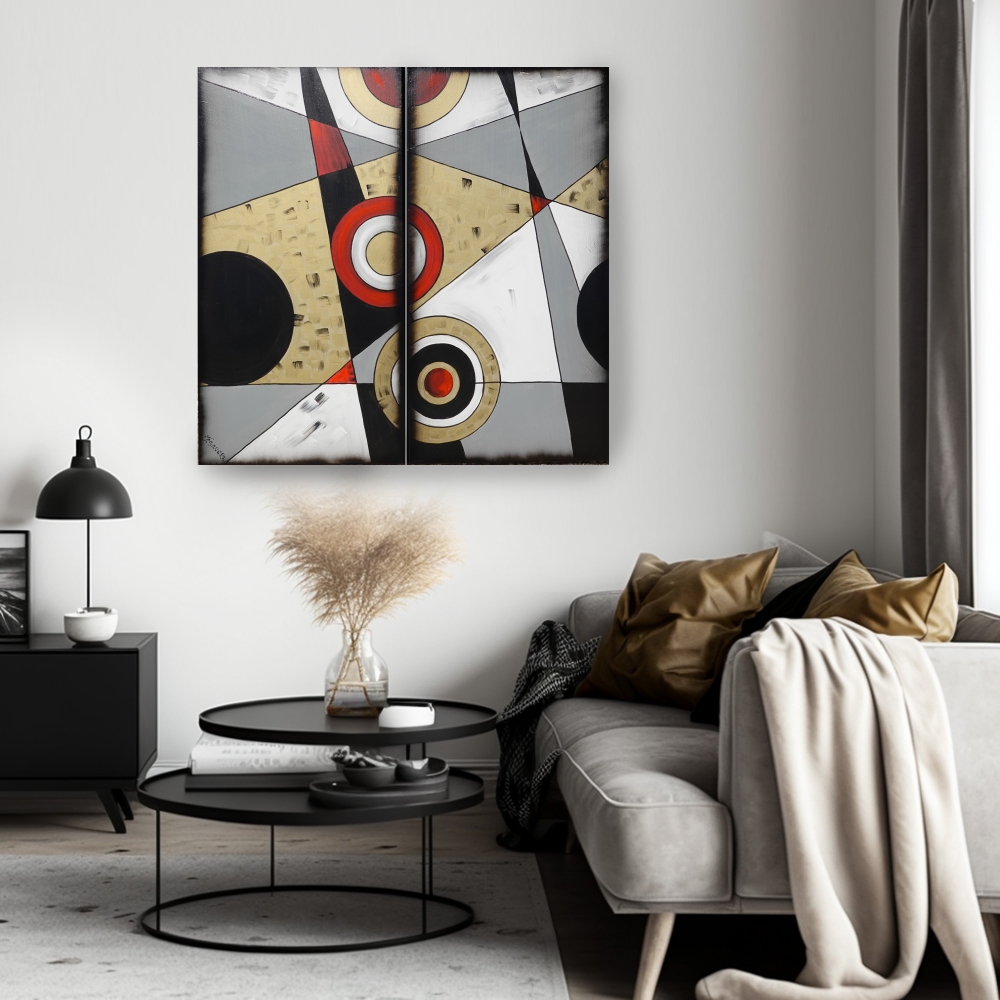 Geometric Abstract paintings A1110