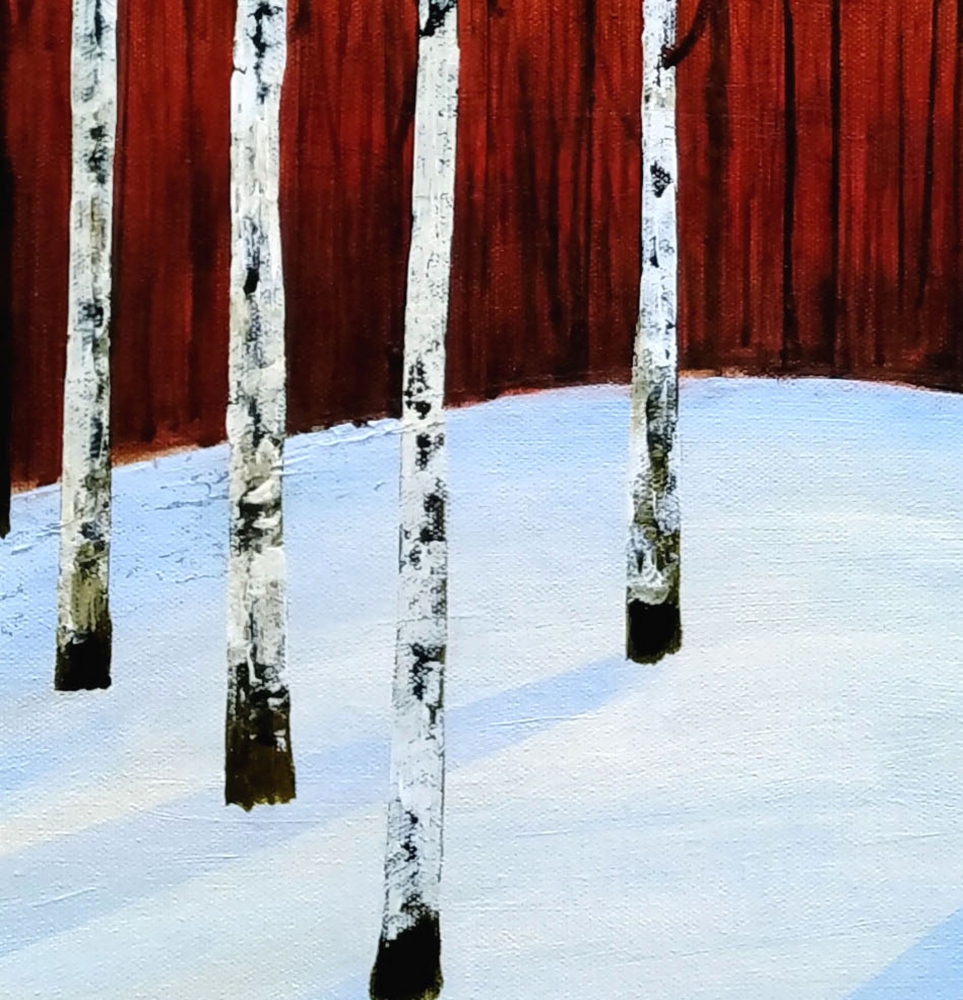 Twilight Birches