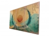 Large textured copper paintings Enso J296