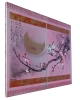 Japanese birds J314 - pink silver diptych