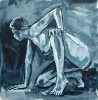 Nude woman in grey tones