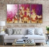 Surrealistic cityscape paintings S048 - large triptych