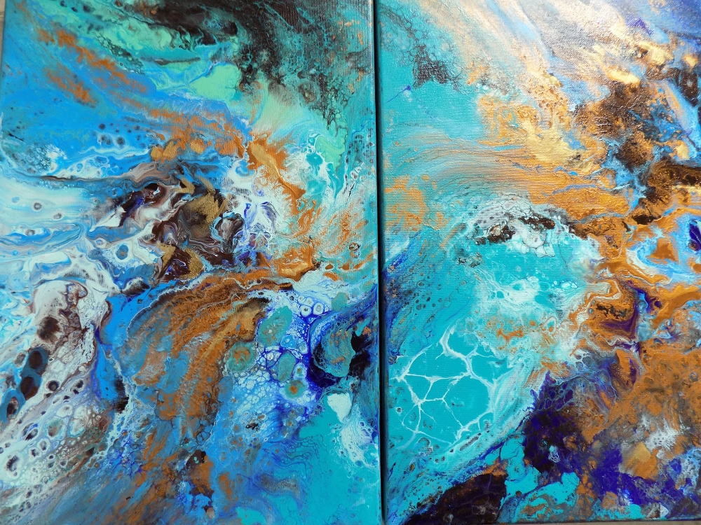 Tropical waters Triptych