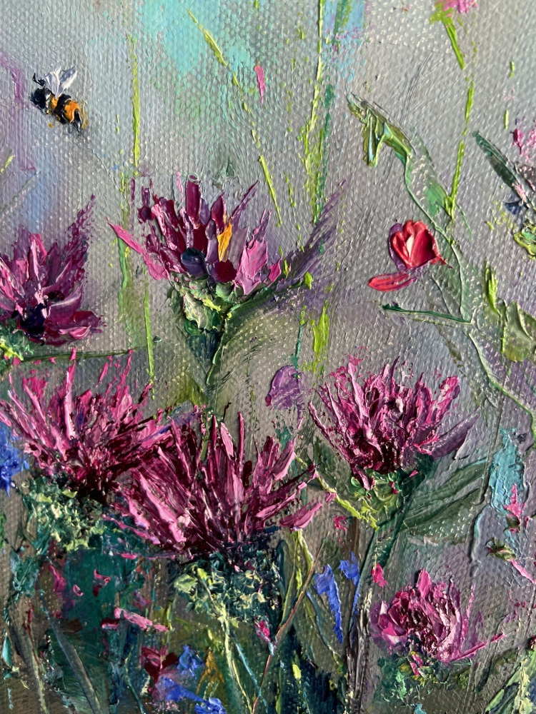 Buzzing beauty: a thistle tale.