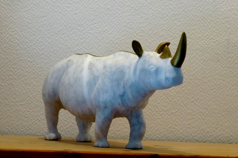 Carrara Marble Wild Animal - Rhinoceros 2