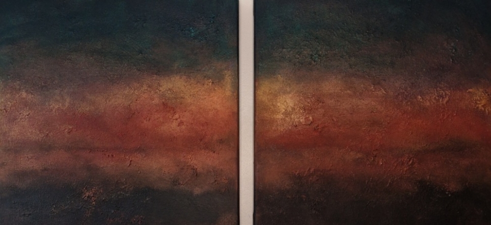 Rising Mist #2 Diptych 