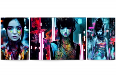 Cyber girls DS0029 - large posters 60x160cm