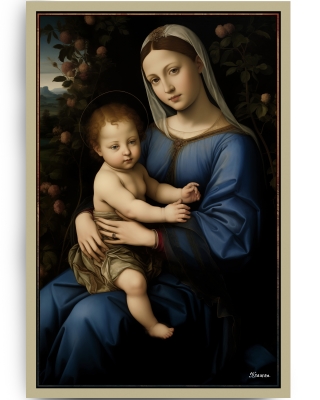 Madonna and child DS0569 - large poster 80x120cm