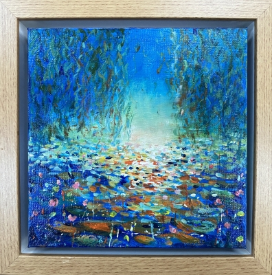 Waterlily pond framed