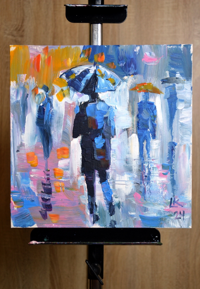 Umbrella Blues: An Abstract Melody