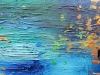 XXL Abstract Midnight River Triptych 150 x 40cm Textured Abstract