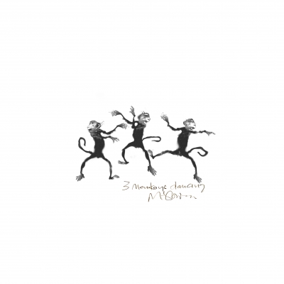 Three Monkeys Dancing