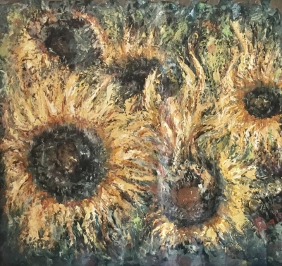Sunflowers large canvas 