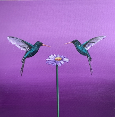 Two Hummingbirds, One Love <3