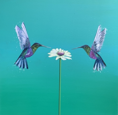Two Hummingbirds ~ One Love