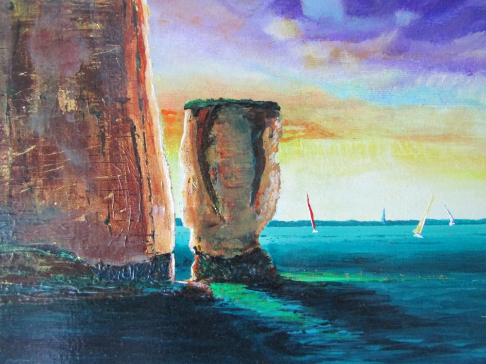 Sailing around the Old Harry Rocks