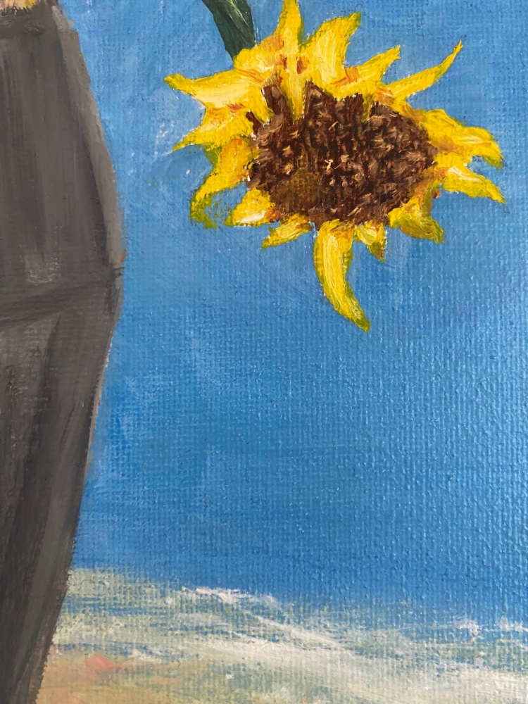 Sunflowers in the sky