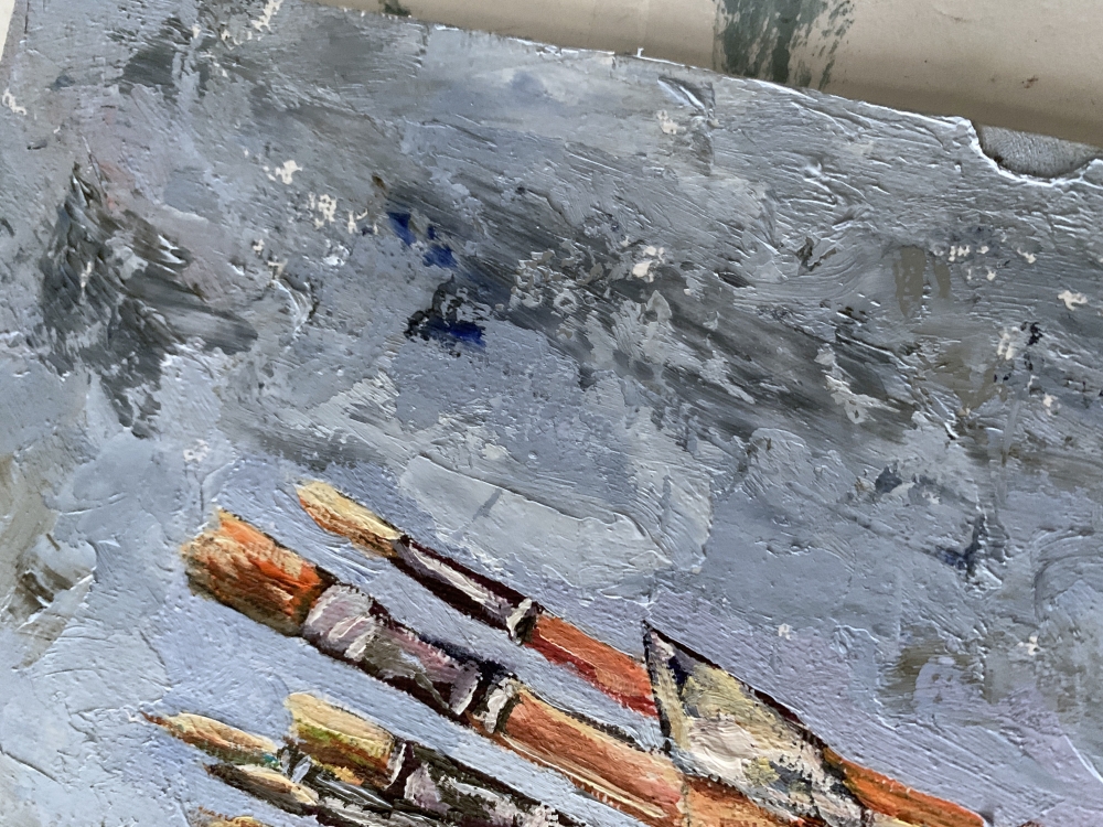 Artist Brushes. still life.