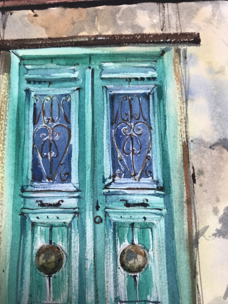 Greek village Door