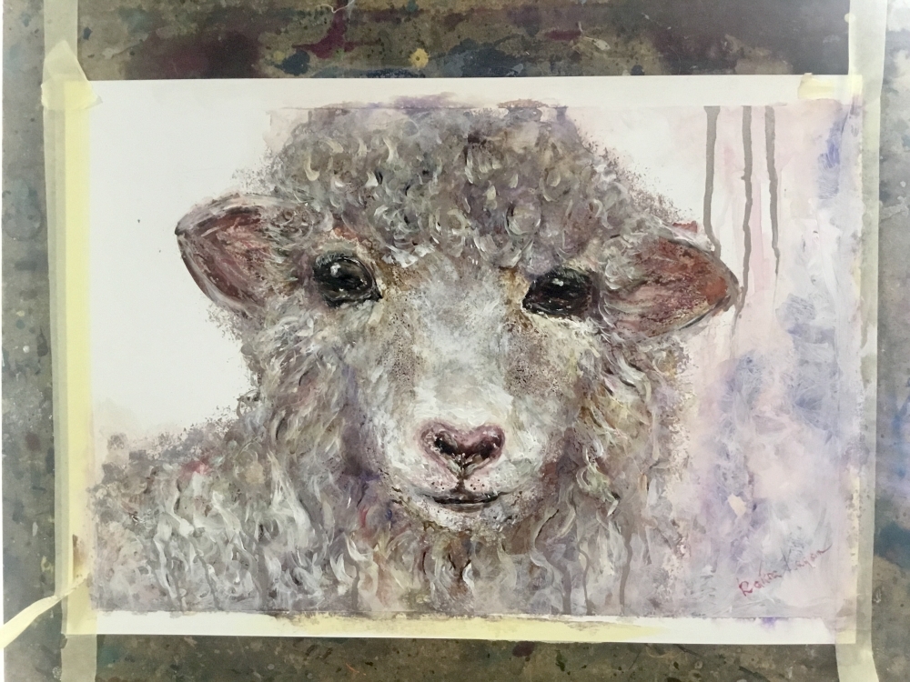 Lamb painting 