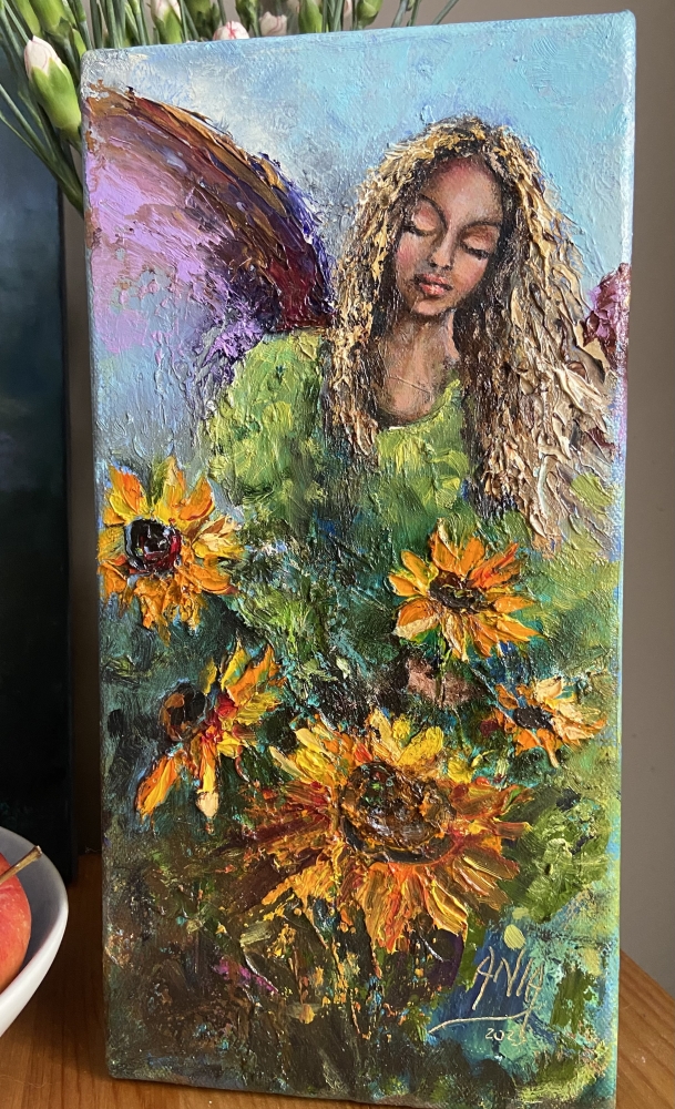 Angel with Sunflowers.