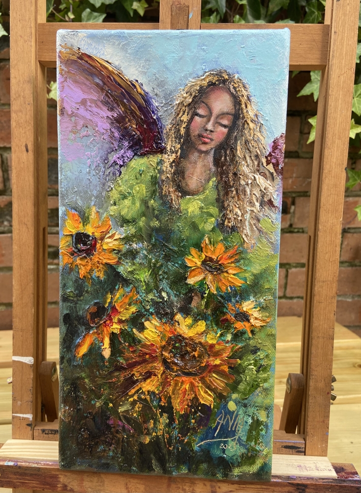 Angel with Sunflowers.