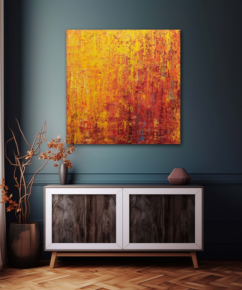 Yellow Abstract Painting V