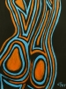 Painted Body Orange and Blue 2