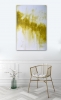 Yellow Ochre Oversize Abstract Large Diptych I