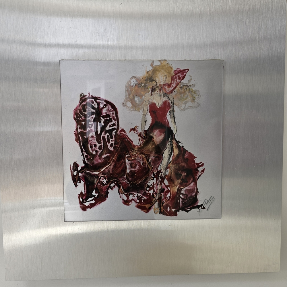 Lady in Red( original Acrylic glass)