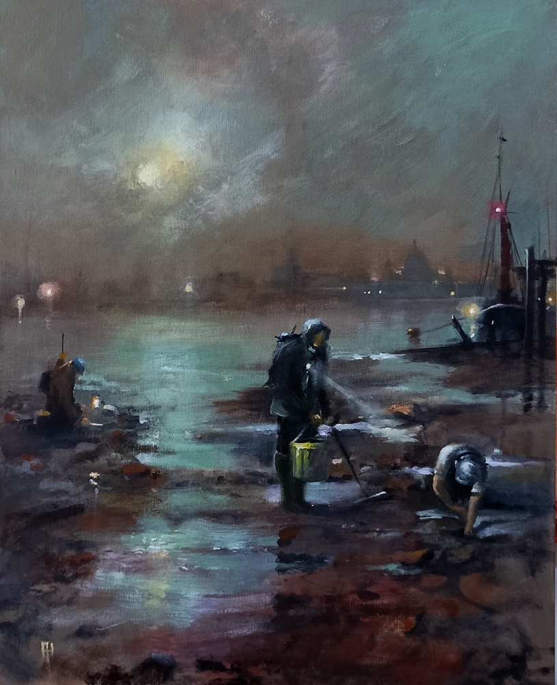 The search for the past, Mudlarks on The Thames, London