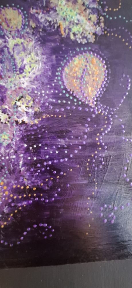 Purple Paisley Abstract 