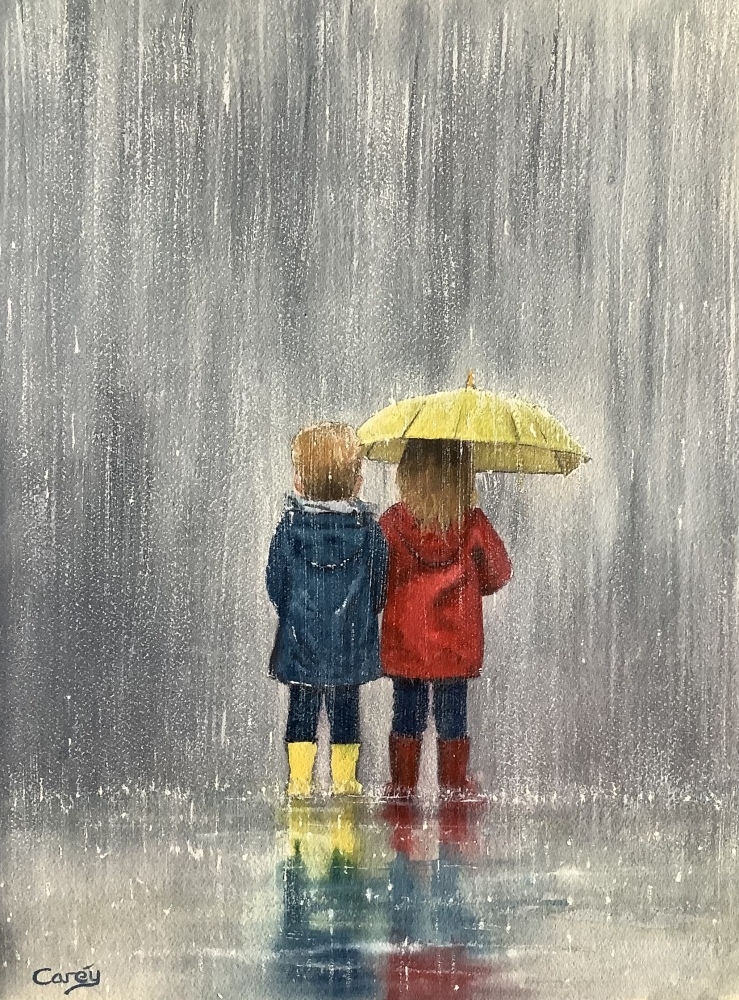 Rainy day, can I share the umbrella!