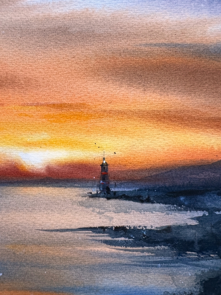 Lighthouse at sunset #2